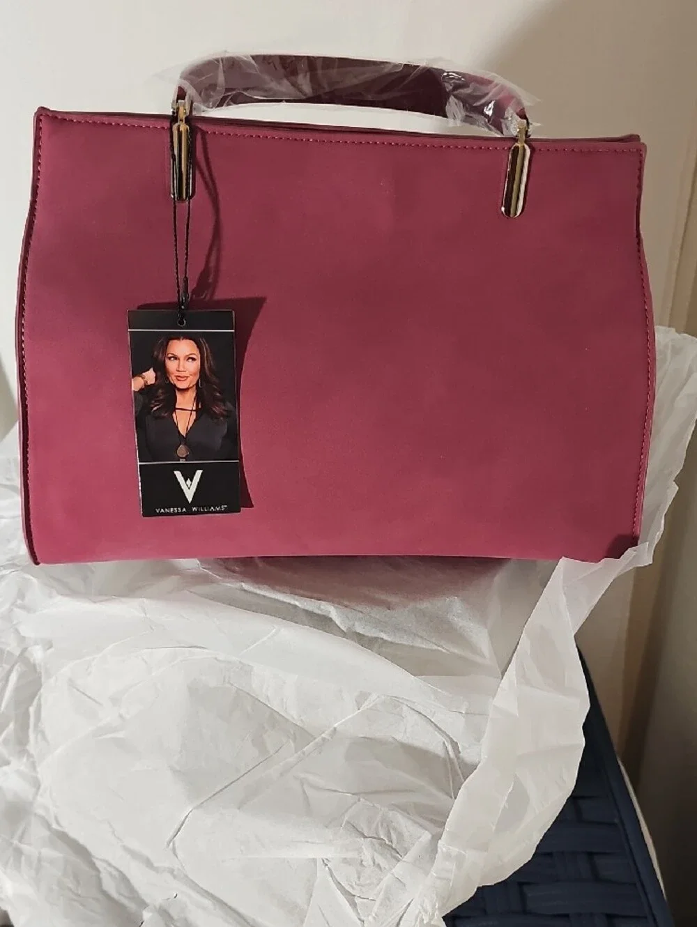 Vanessa Williams stylish burgundy
